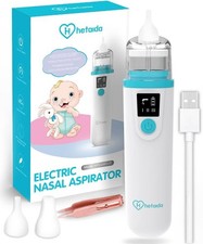 Electric Baby Nasal Aspirator Nose Sucker 3 Suction Levels Rechargeable Infant