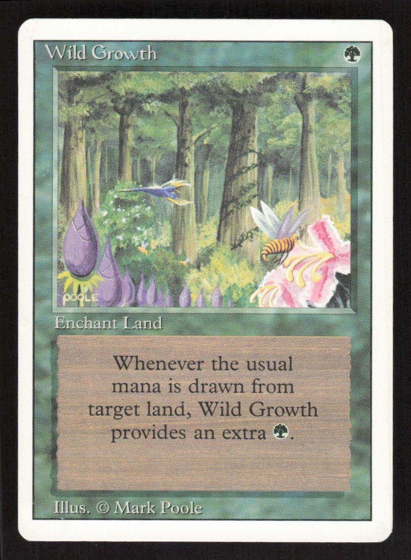 1994 Wild Growth Revised Edition MTG