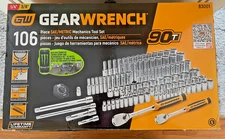 GearWrench 106 Pc. 1/4 in. & 3/8 in. SAE/Metric 90T Mechanic Tool Set