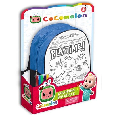 Cocomelon - Backpack   DIY Coloring In Canvas Back pack