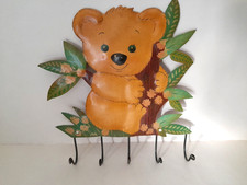 Kleiderhaken Vintage, Retro, 5fach für Garderobe/Kinderzimmer  aus Blech