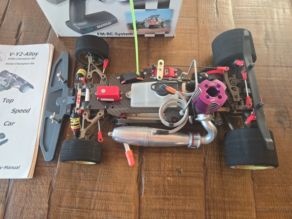 Vintage 1/8 Smp Slide Onroad Swiss Made Rare New Built Multiplex Novarossi Jp - Image 2 of 4