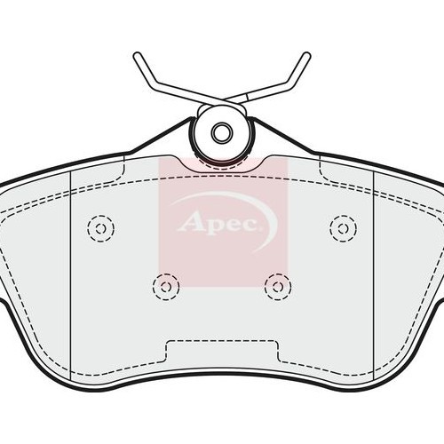 Apec BremsbeläGe Hinten FüR Fiat Scudo 270 272 2007-2016 (R90)-image