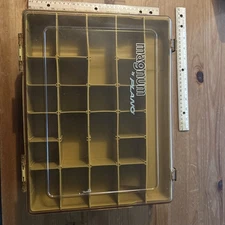 Magnum By Plano Fishing Tackle Organizer Box 14 x 11 x 2  w/ Dividers Clean