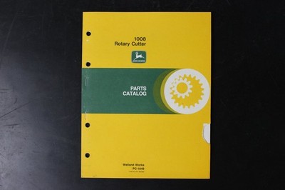 JOHN DEERE 1008 Rotary Cutter Parts Catalog PC-1849 Manual