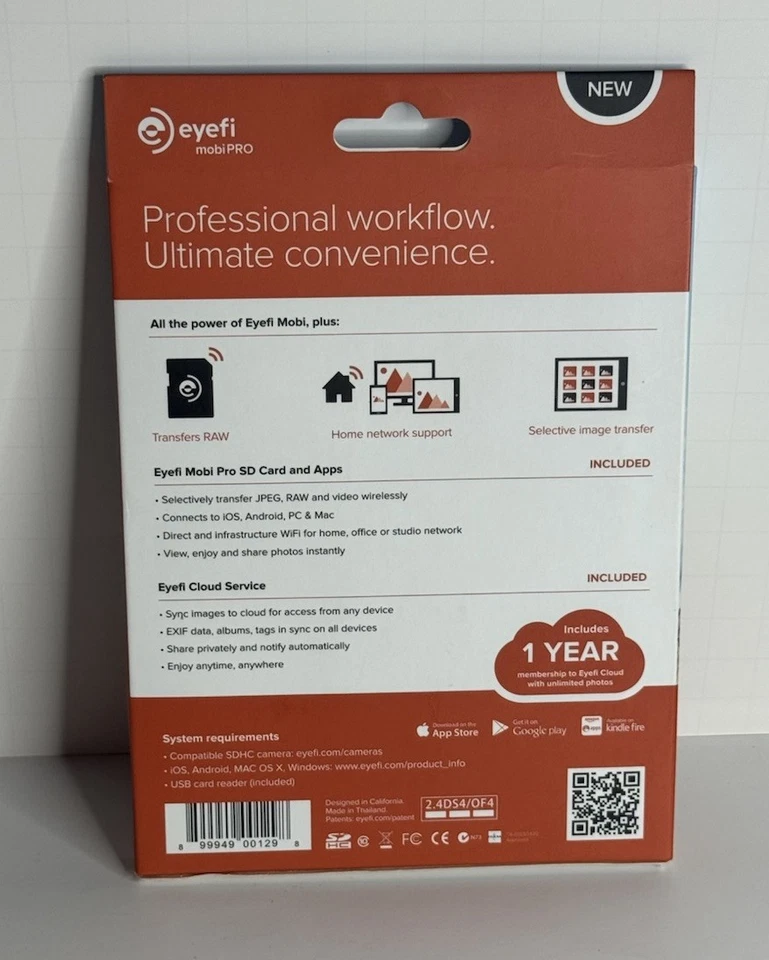 eyefi mobi PRO 32GB +WIFI & its USB Card Reader New - Image 2 of 3
