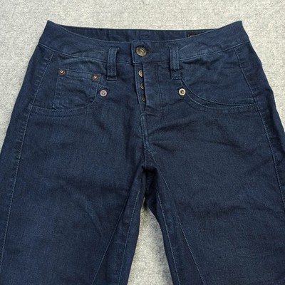 Herrlicher Shyra-Cropped Womens Boyfriend Jeans 26 Dark Blue Stretch 7/8 5318