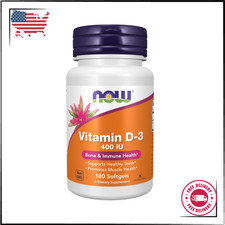 Supplements, Vitamin D-3 400 IU, Strong Bones, Structural support, 180 Softgels