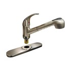 DOMINION FAUCETS 77-2120 Low Arc Pull Out,Brushed Nickel,1.8gpm 45L025