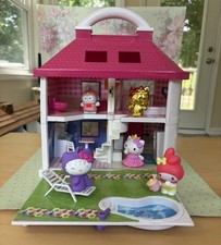 Hello Kitty Light Up Dream House Playset With Accessories Inside Lights Work Hello Kitty Light Up Dream House Playset With Accessories Inside Lights Work