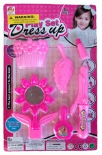 Girls Dress up, Pretend Play, Beauty Set Accessories - Comb, Lip Stick, Mirror 