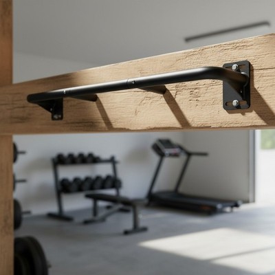 Alloy Steel Chin Up Bar with Ergonomic Grip - Supports 227kg for Home Gyms