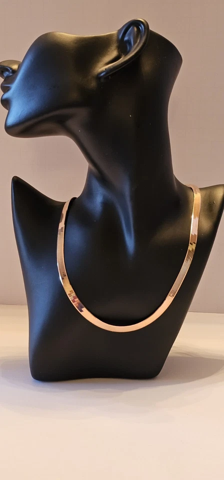 Bronze Milor Italy 18 Inch Flat Necklace with Lobster Clasp Signed - Image 2 of 4