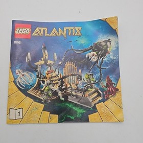 LEGO Atlantis: Gateway of the Squid (8061),  w / Instructions Incomplete