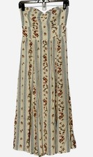Reformation Size 8 Aymeline Strapless Bandeau Surrey Bow Floral Midi Dress