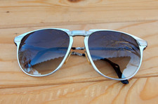 VTG SAFILO 90 SPORTING 3640 ALUTANIUM Silver FOLDING Aviator Sunglasses Italy