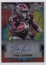 2016 Panini Prizm Collegiate Draft Picks Tie-Dye 33/49 Tra Carson #194 Auto nd3
