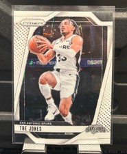 Tre Jones 2024-25 Panini Prizm White Lazer /275 #61 Spurs