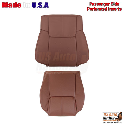 2006-2009 Fits Jeep Commander Limited Leatherette Passenger Covers Saddle Brown