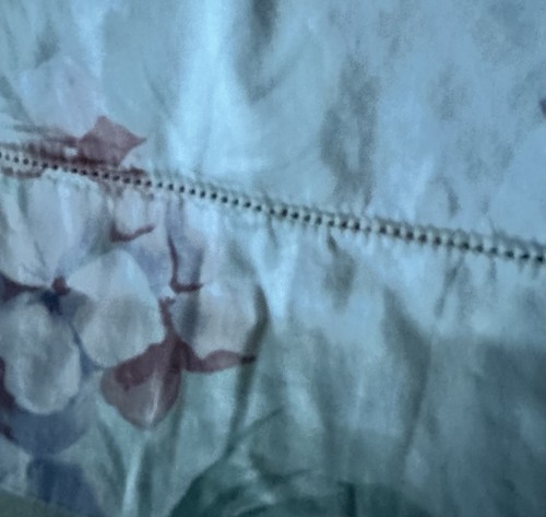 CHAMBERS FLORAL EURO SHAM (1) - 100% COTTON, MADE IN ITALY, PRETTY DETAILS TOO! - Picture 2 of 3