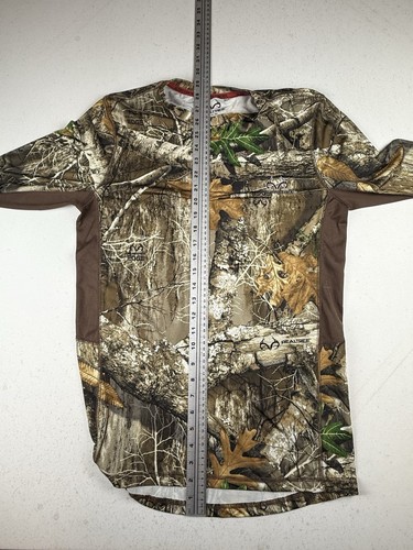 Realtree Edge Camo Long Sleeve Performance Shirt Mens Small Hunting Top - Picture 4 of 5