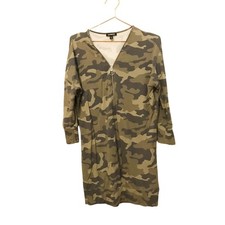 Express camouflage zip front dress tunic size XS