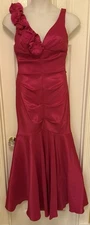 WOMENS ~BEAUTIFUL~ ASPEED HOT PINK PAGEANT PROM FORMAL MERMAID DRESS Sz L