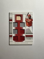 2020 National Treasures Jo Adell Game Gear Materials 7 Patch 71/99 LA Angels