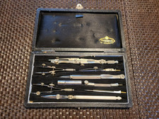 Vintage Swiss Compass Set Made for Japanese Mitsukoshi Retail Store