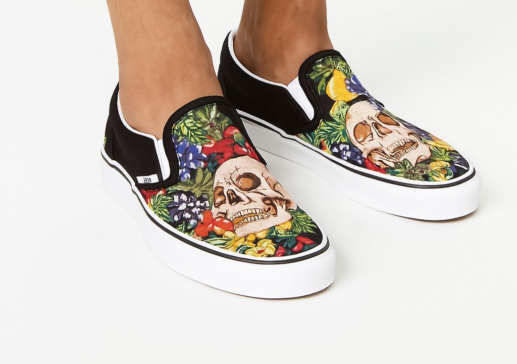 HOT Vans Classic Slip Vans Slip On Skull Shoes Vans Classic Slip