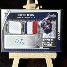2022 Absolute Curtis Terry Rookie Dual 3 Color Patch Auto Autograph RPA /99