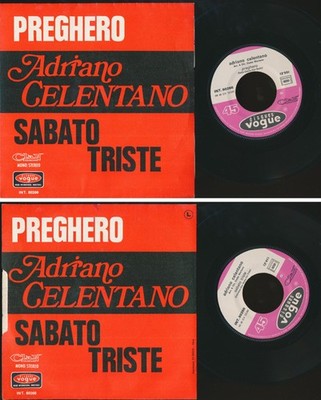ADRIANO CELENTANO 45 TOURS SP 7'' FRANCE PREGHERO