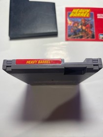 Heavy Barrel (Nintendo NES) Cartridge w/ Manual and dust cover, Tested & Working