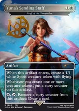 Yuna's Sending Staff - Staff of the Storyteller (Rainbow Foil) - Foil NM MTG ...