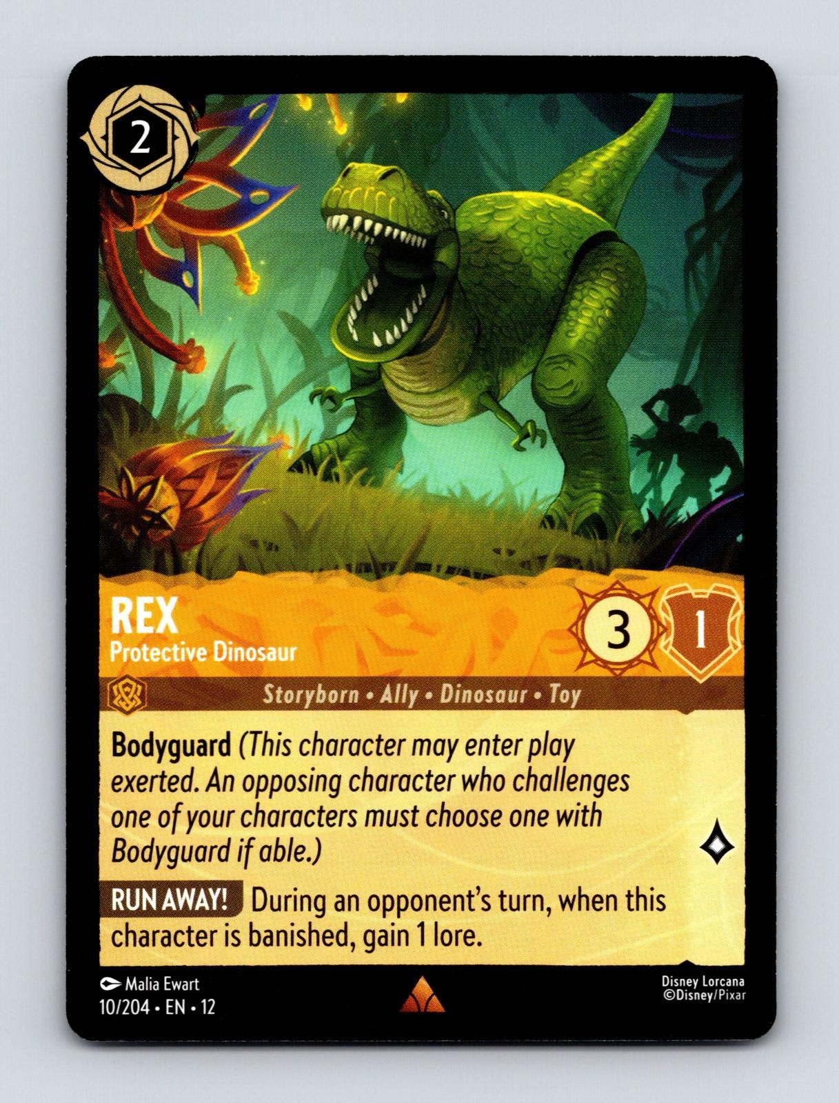 Lorcana Wilds Unknown Rex - Protective Dinosaur 10/204 Rare Near Mint