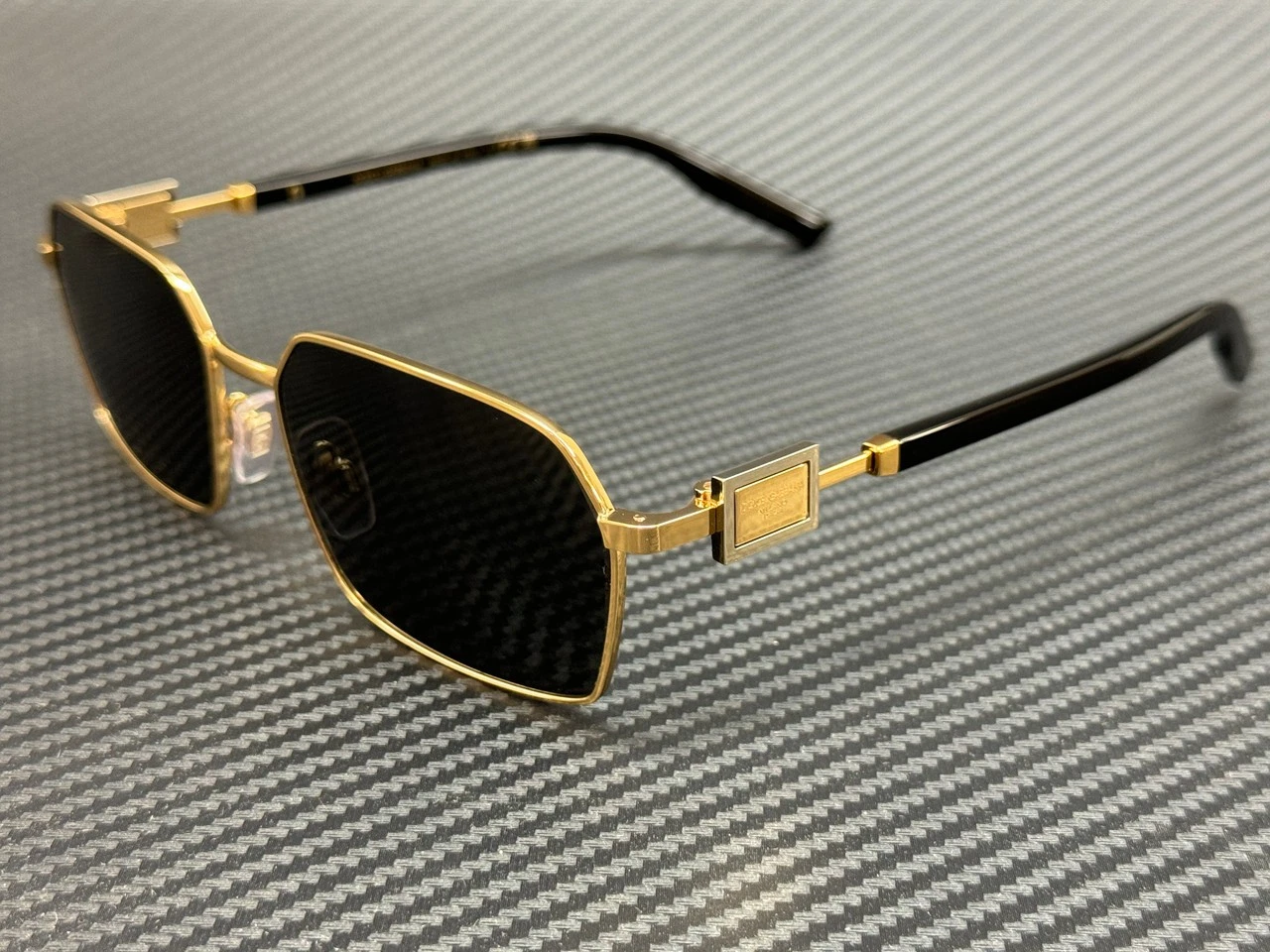 Dolce Gabbana — DOLCE & GABBANA DG2316 02 87 Gold Dark Grey Unisex 56 mm Sunglasses