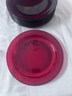 Anchor Hocking Royal Ruby Red Glass Dinner Plates 9.5" Vintage READ