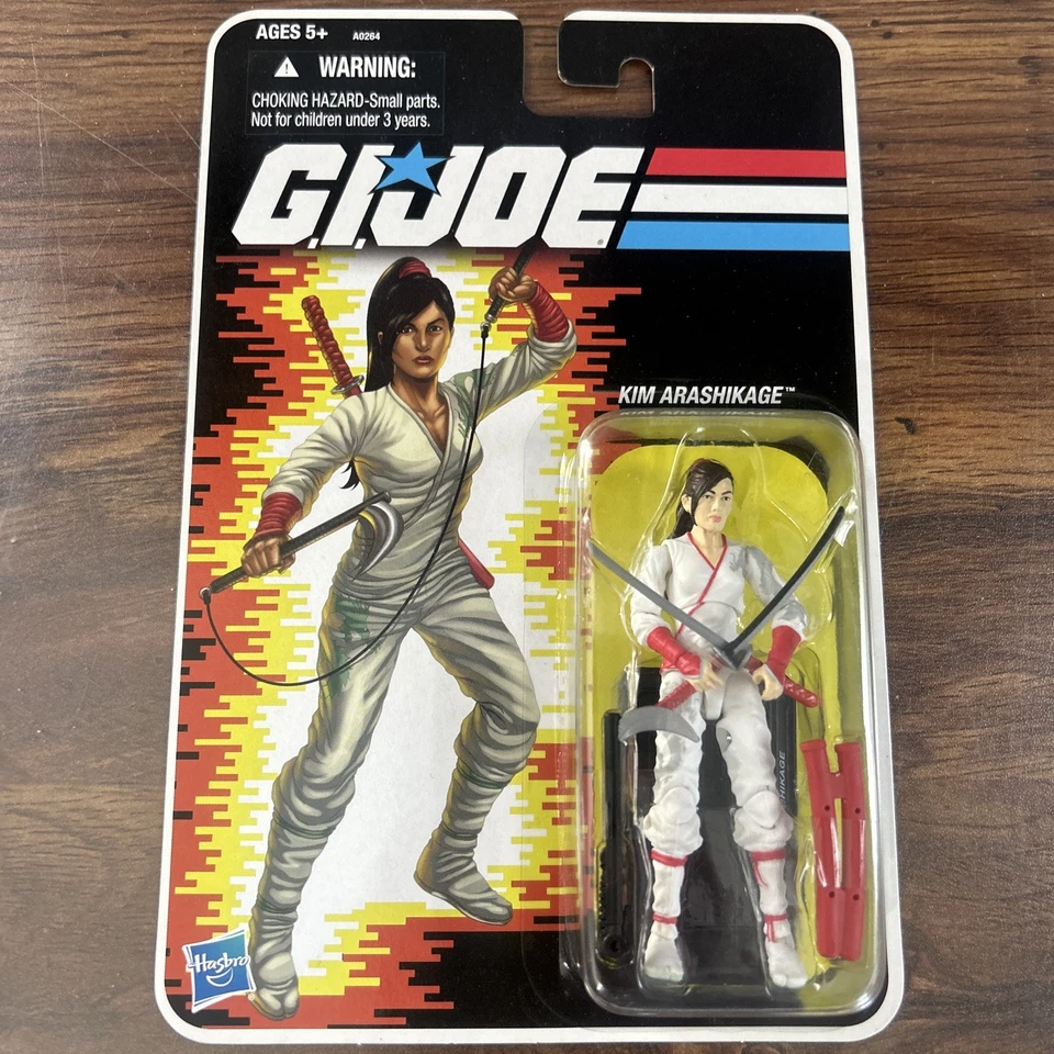 G.I. Joe 2012 Kim Arashikage Jinx Versão Variante Branca Selada no Cartão Novo - Imagem 2 de 4