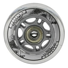 SET Inliner Ersatzrollen Inlineskates Rollen 72x24 mm + Lager ABEC-7 Transparent