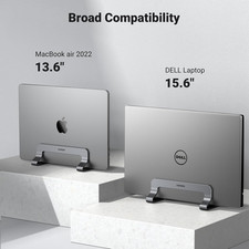 Vertical Laptop Stand Holder for Desk Compatible with Macbook Pro, Macbook Ai...
