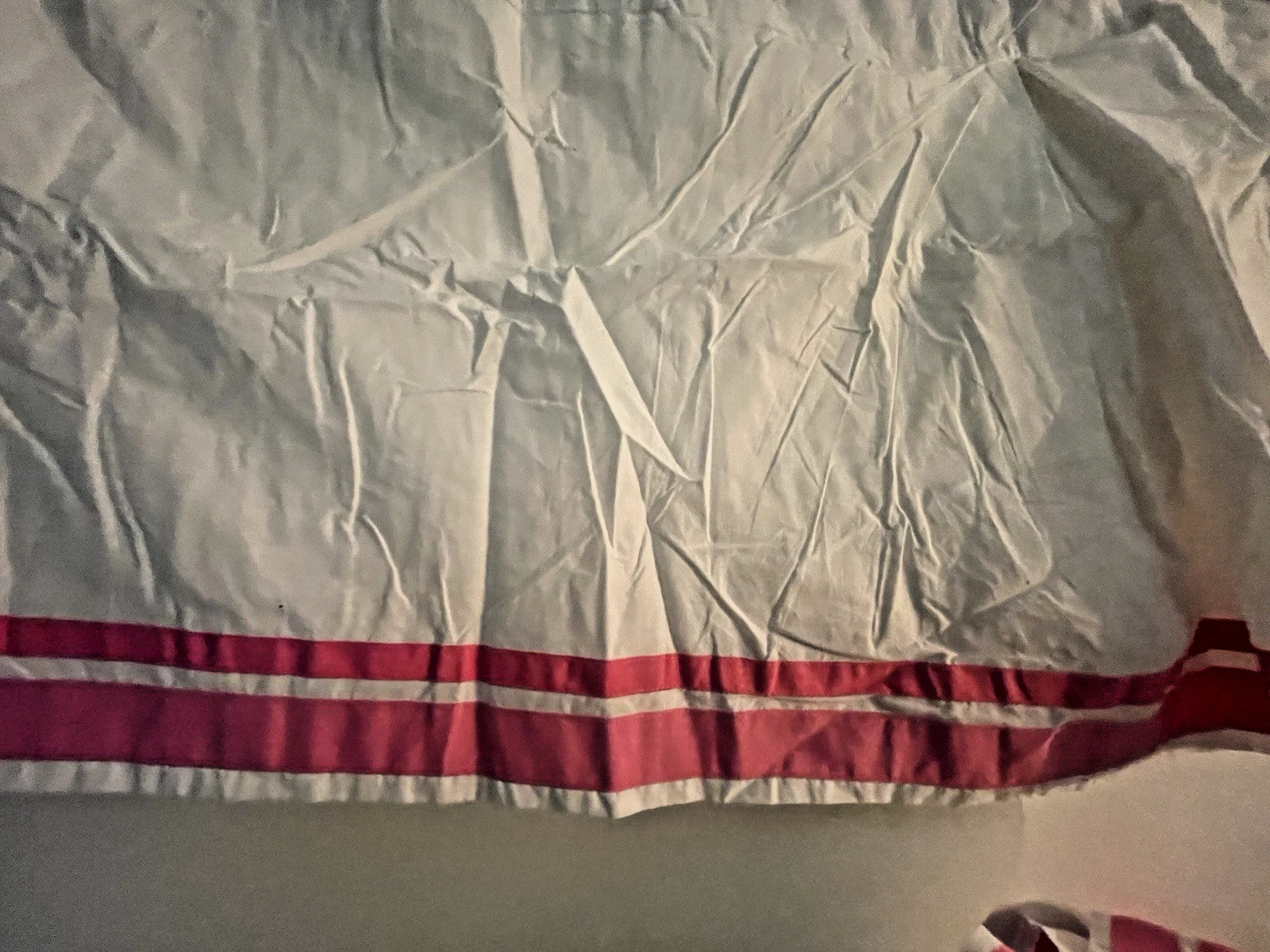 Pottery Barn Kids Pink Ribbon Nursery Crib Baby Bed Skirt