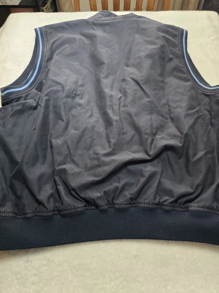 Daniel Cremieux Sleeveless Full Zip Men's Golf Jacket Vest Size Large Blue - Image 4 of 4