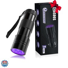 Black Light UV Flashlight, 12 LED Handheld Black Light, Small UV Lights 395nm...
