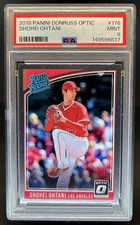 2018 Panini Donruss Optic Shohei Ohtani SP RC Rated Rookie #176 Angels PSA 9