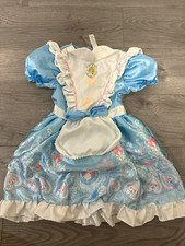 Disney Girls Alice in Wonderland Fancy Dress, Blue,, 7-8 Years