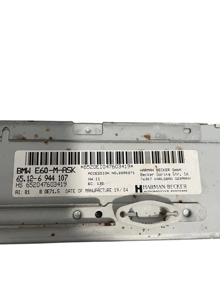 Radio reproductor cd bmw e60 m-ask 528i 535i 545i 550i M5 2004 2005 65.12-6944107 Foto 4 de 4