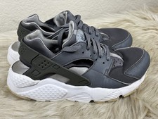 Nike Huarache Run GS 6.5Y Cool Grey White 654275012 Youth Sneakers Trendy