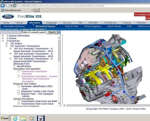 Ford etis offline