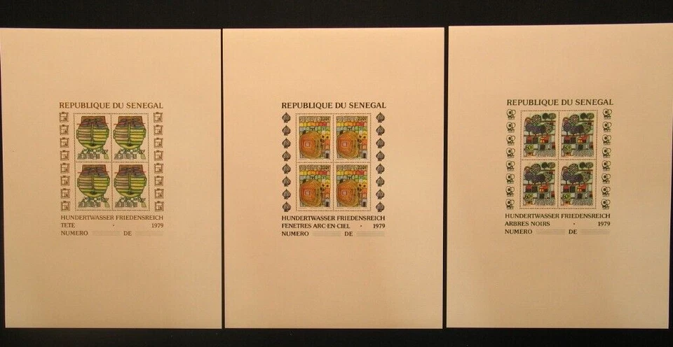 Senegal Block 34-36 ohne Kontroll Nummer **, Friedensreich Hundertwasser - Bild 1 von 1
