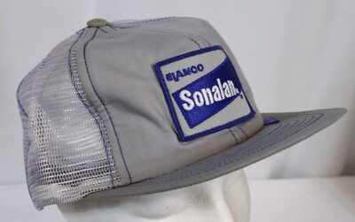 Vtg Elanco Sonalan Snapback Hat Mesh Trucker Farmer Chemicals Ag Swingster Gray